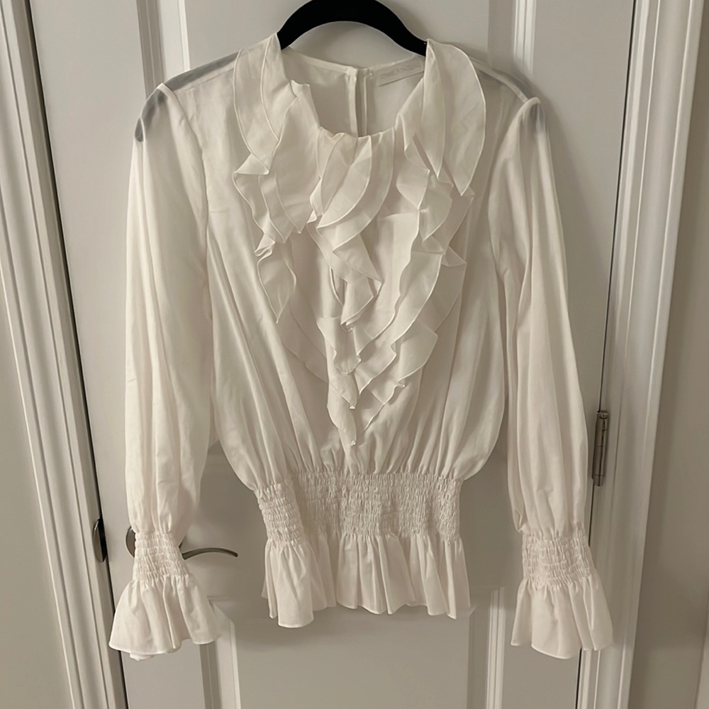 Stunning Anne Fontaine Blouse, size 42, white